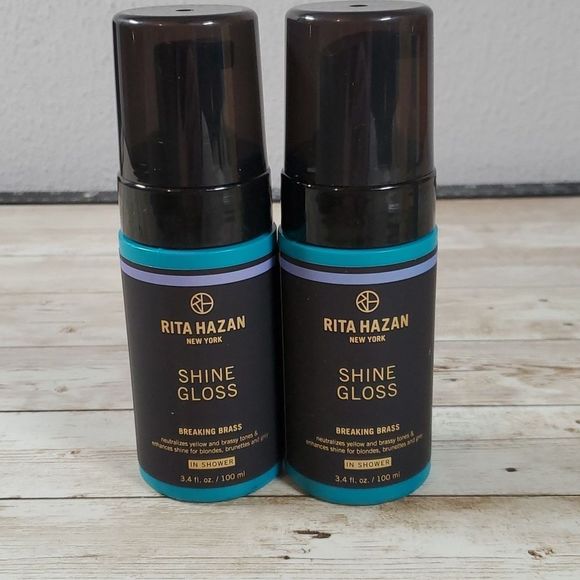 2 NEW Rita Hazan Shine Gloss Breaking Brass for Blondes Brunettes‎ Greys - Picture 1 of 4